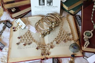 Jewelry on a book