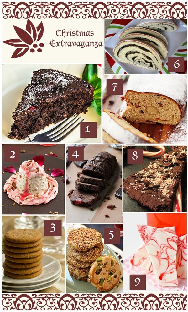 Christmas recipes collage