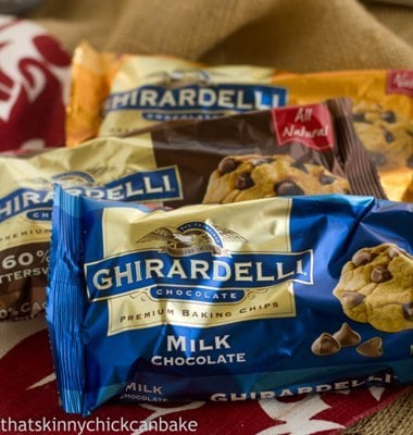  3 Bags of Ghirardelli Chocolate Chips.