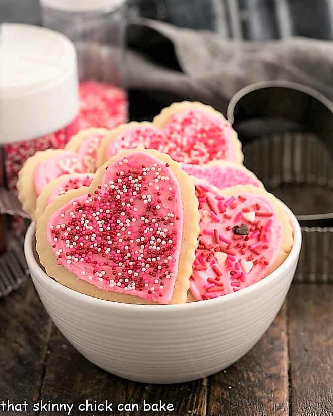 Lofthouse Cookies - the classic bakery sugar cookies baked up for any occasion! Lofthouse Cookies in a white bowl.