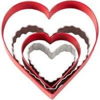 Heart cookie cutters