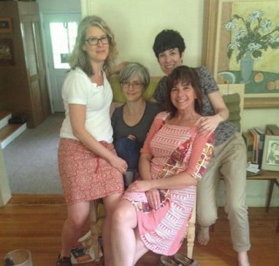 Me and my sisters in our childhood home