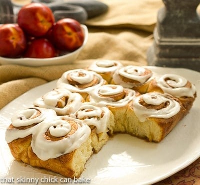 Nectarine Cinnamon Rolls