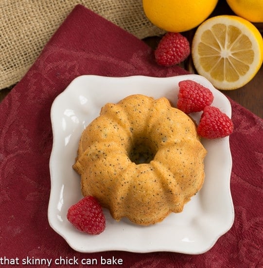 Meyer Lemon Poppy Seed Tea Cakes - citrus laden quick breads baked in festive mini Bundt pans! Meyer Lemon Poppy Seed Tea Cakes - citrus laden quick breads baked in festive mini Bundt pans!