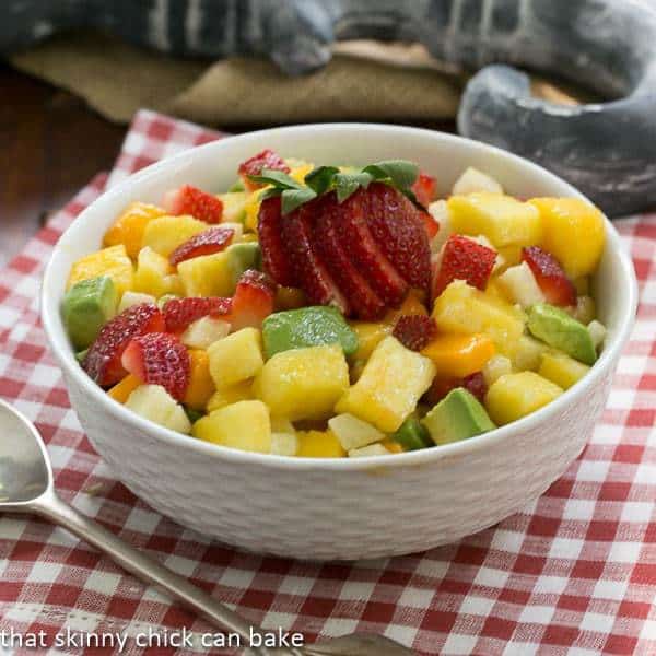 Mango Strawberry Avocado Salad