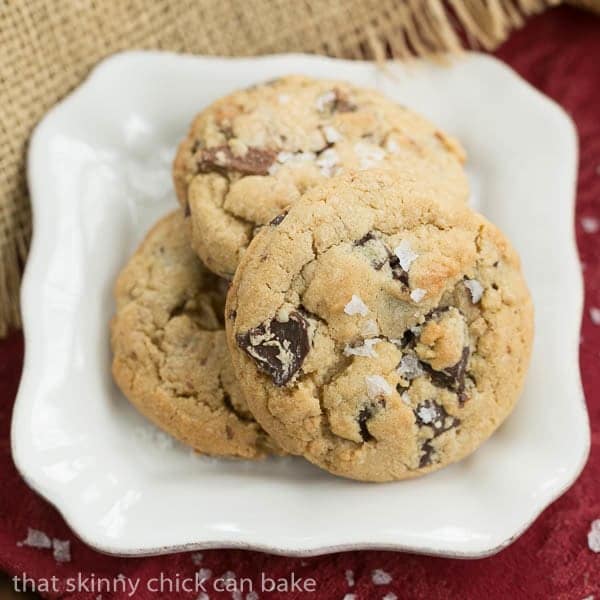 Salted Toffee Chocolate Chunk Cookies