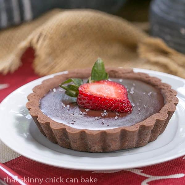 Chocolate Tartlets Recipe - An elegant chocolate dessert Double Chocolate Tartlets | An elegant chocolate dessert
