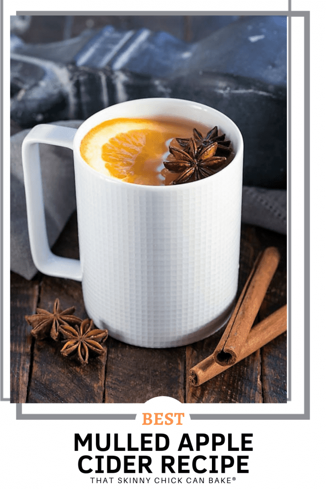 Mulled Apple Cider collage with a photo and a text box