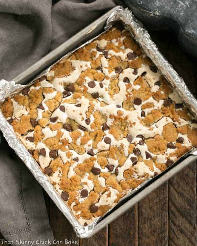 S'mores Cookie Bars - All the fabulous flavors of the classic campfire treat in a layered dessert!