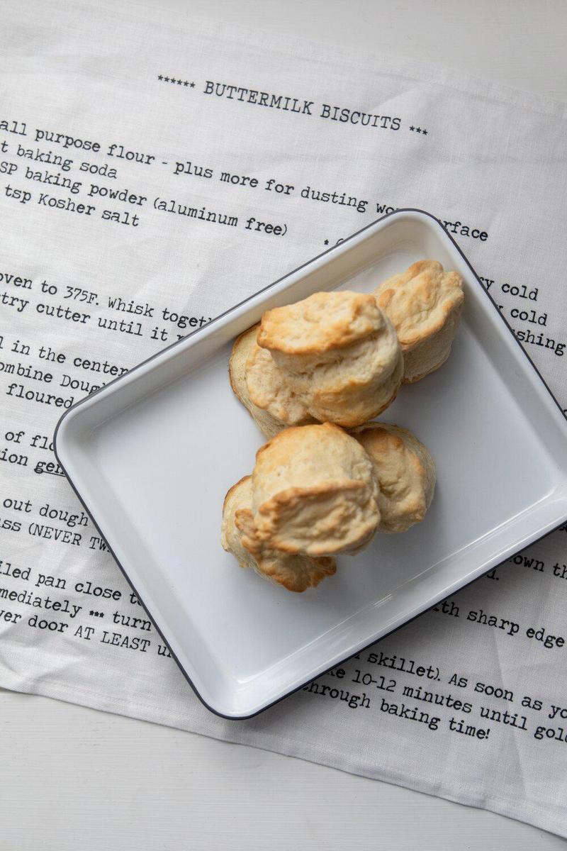 Biscuit recipe tea towel