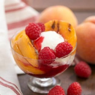 Grilled Peach Melba featured image