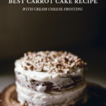 carrot cake with cream cheese frosting