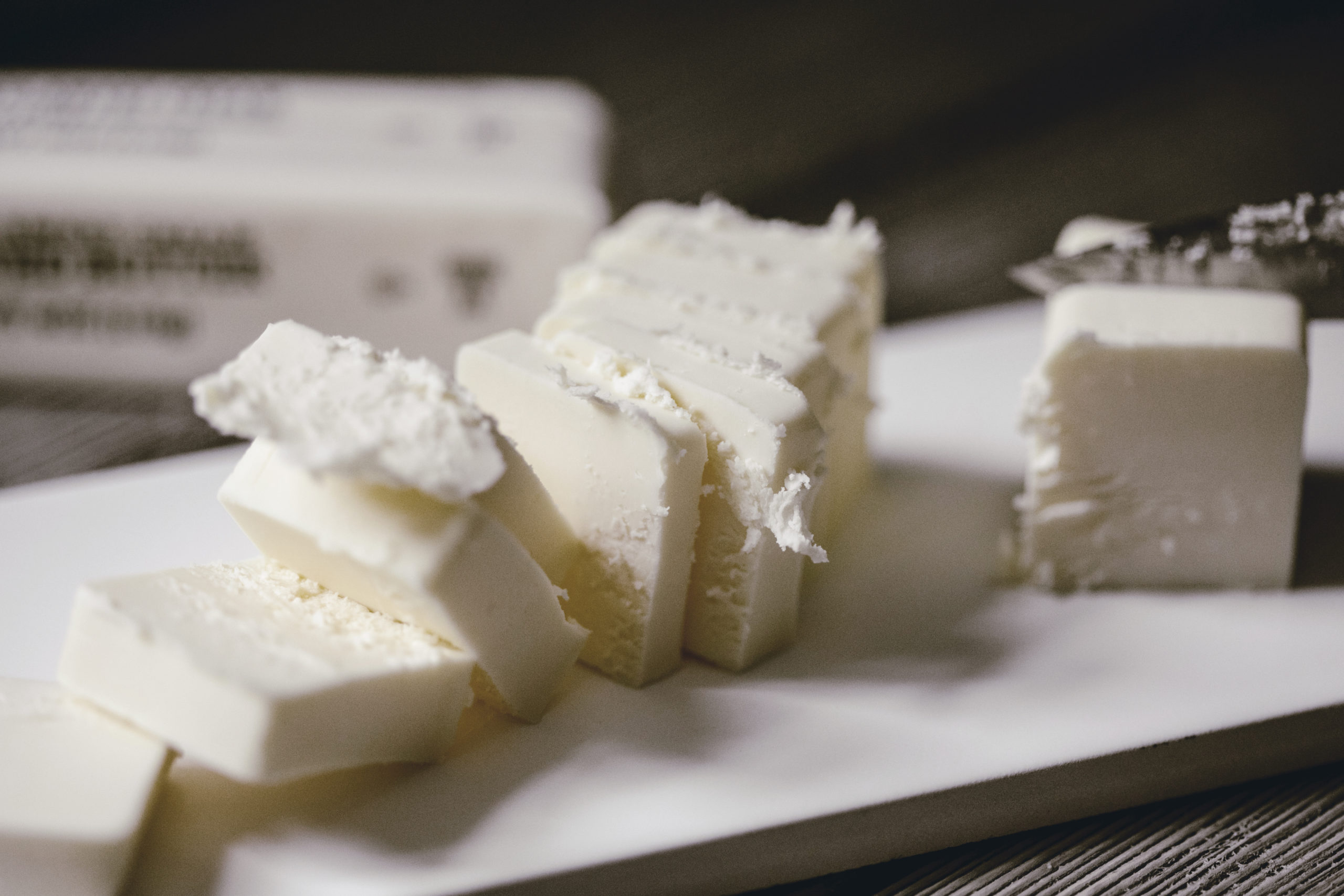 fresh butter cut into cubes