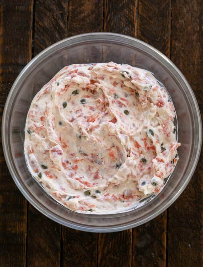 Smoked Salmon dip process shot 3.