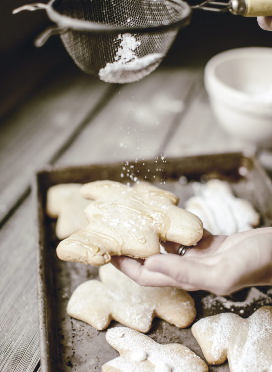 Honey Christmas Tree Cookies
