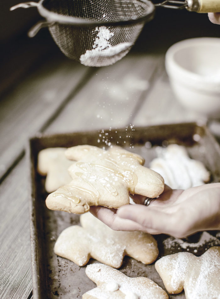Honey Christmas Tree Cookies