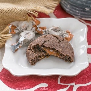 Caramel Filled Chocolate Cookies Recipe