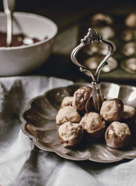 Peanut Butter + Chocolate Buckeye Balls