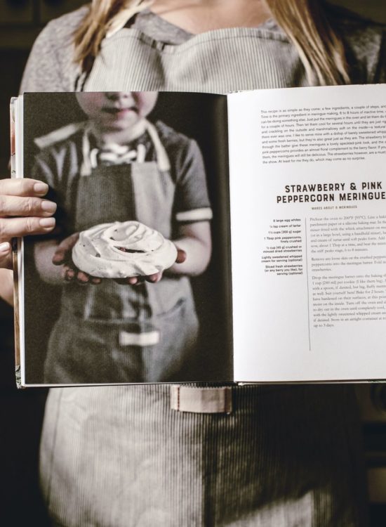 pink peppercorn meringues