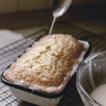 lemon pound cake with glaze icing