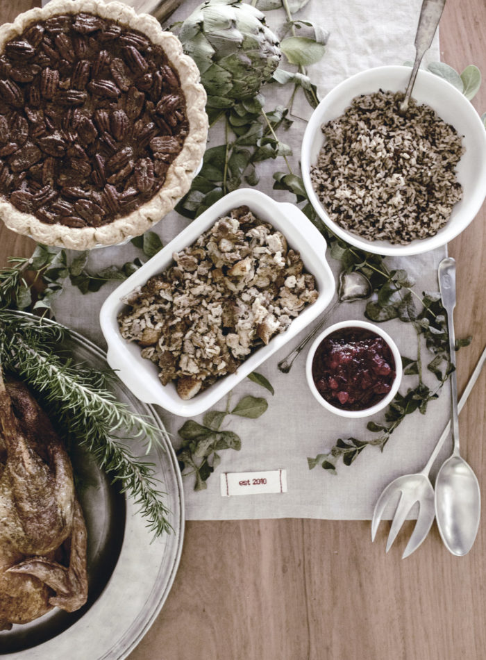 Setting a Thanksgiving Table