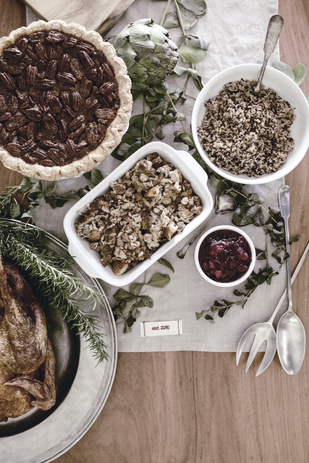 Setting a Thanksgiving Table
