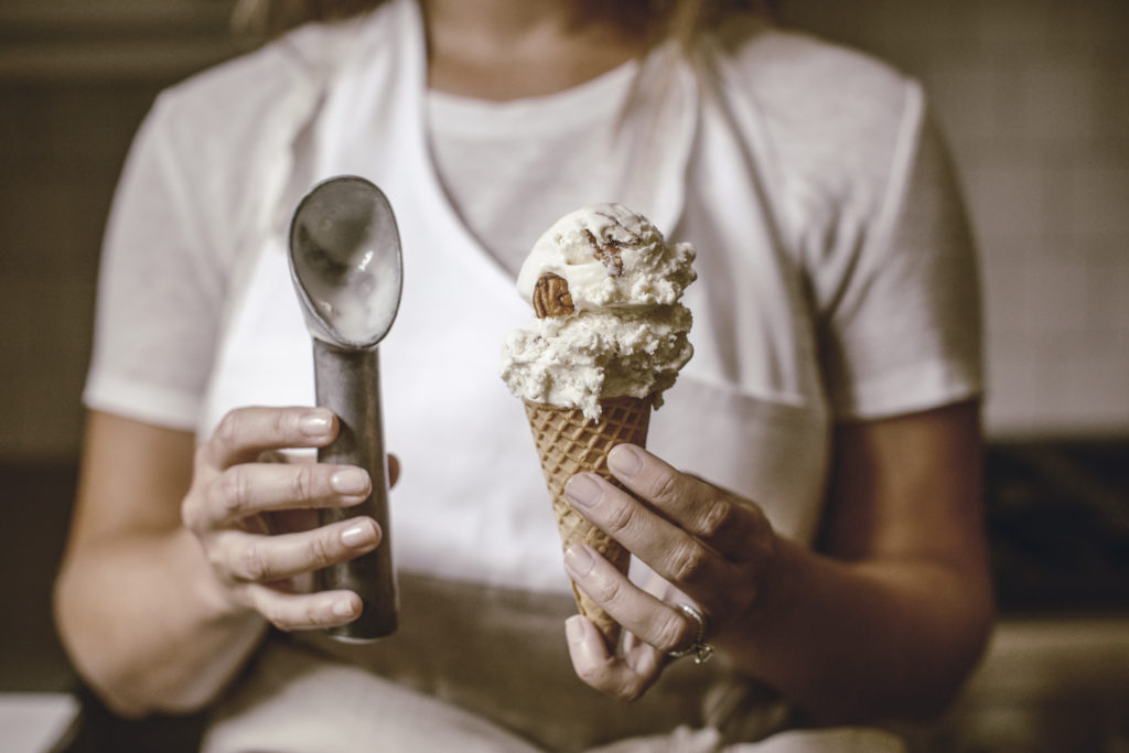 Dixie Crystals Bourbon Pecan Ice Cream