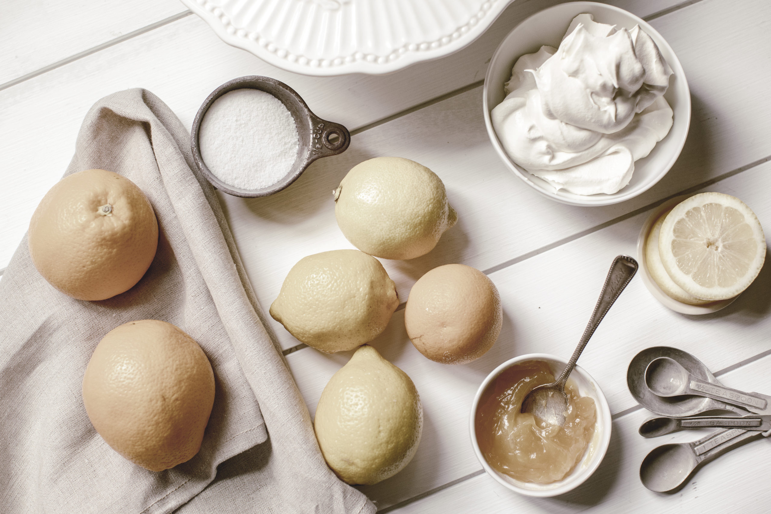 Lemon Orange Chiffon Cake ingredients
