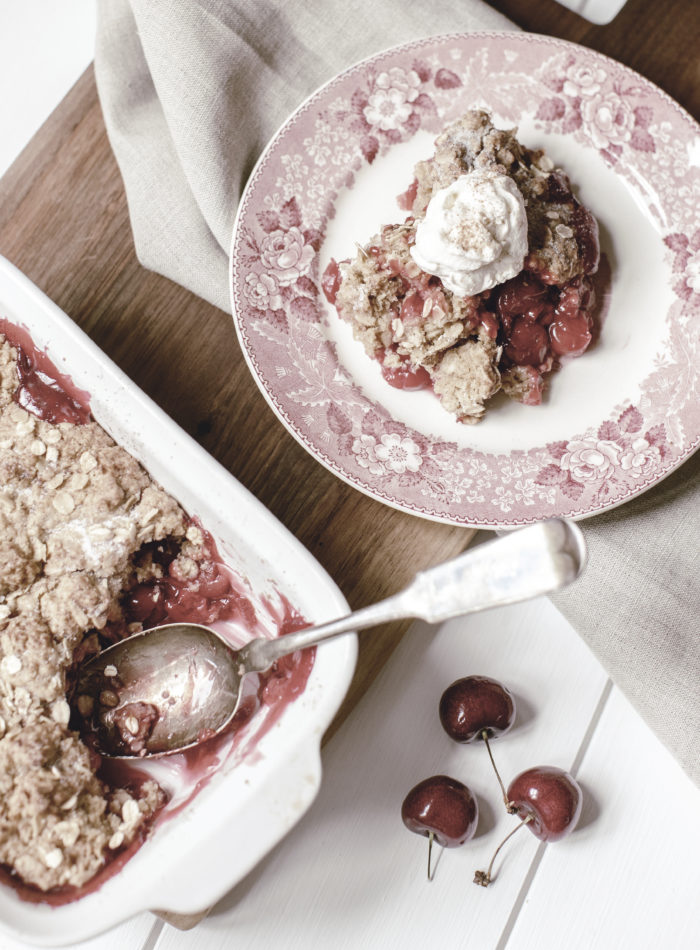 Rustic Cherry Cobbler