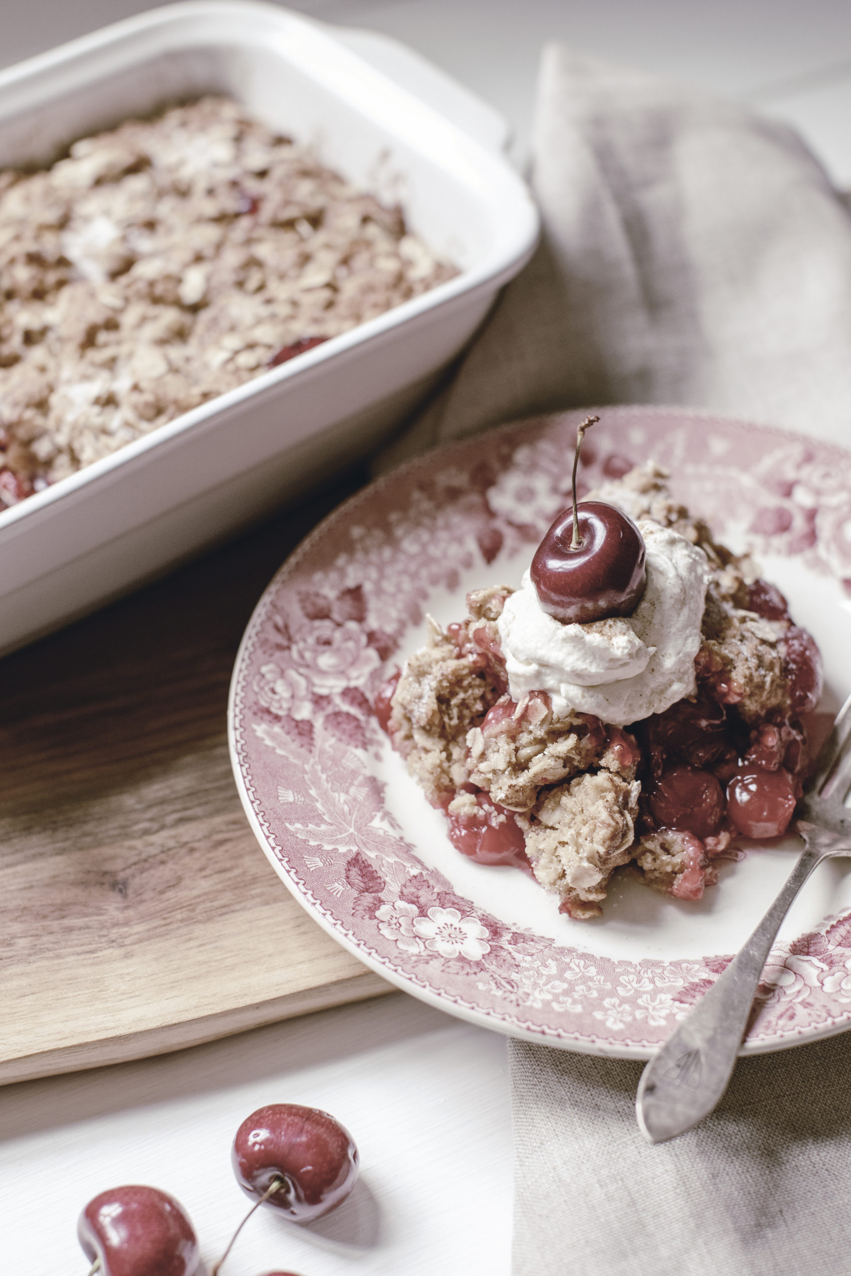 Rustic Cherry Cobbler
