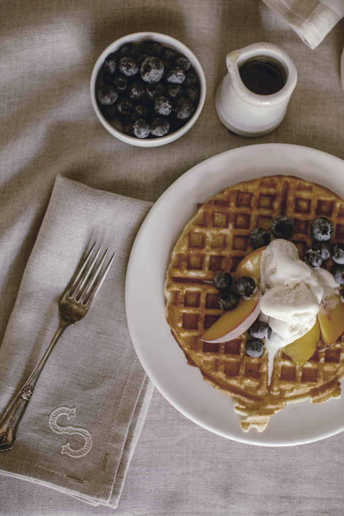 homemade waffles and icemilk recipe from heirloomed collection