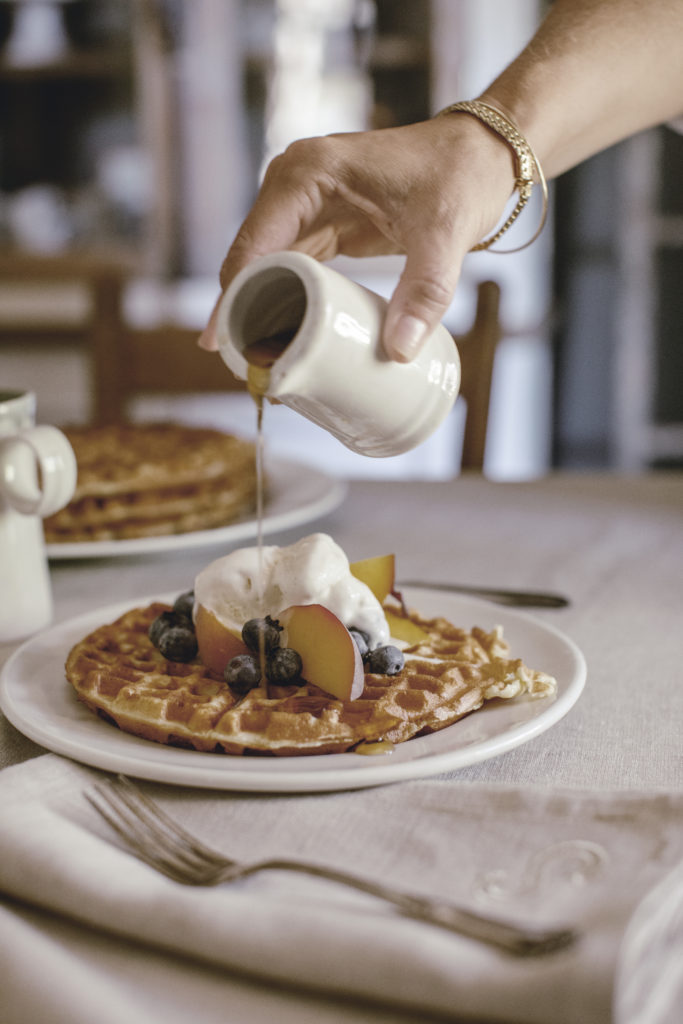 homemade waffles and icemilk recipe from heirloomed collection
