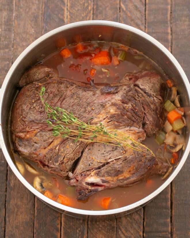 How to make pot roast process shot 5.