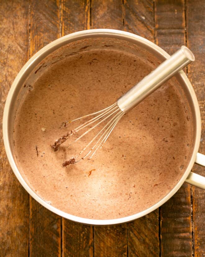 Chocolate Pudding Step 3 process shot.