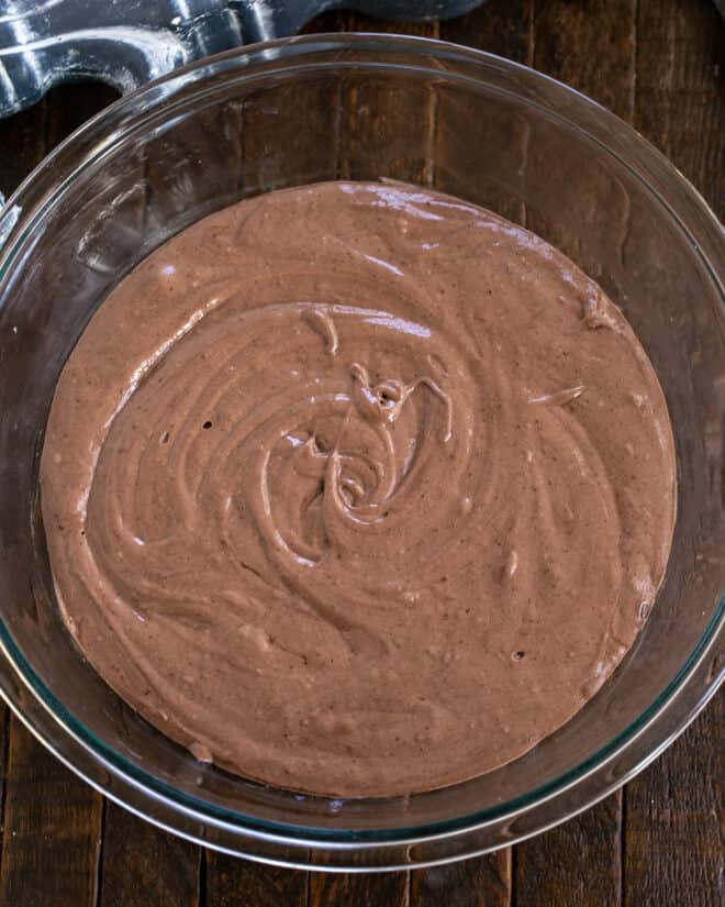 Kahlua Cake mixed.